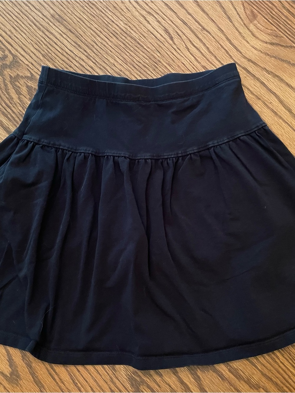Lands' End Black Stretch Skort girls size 10-12 black